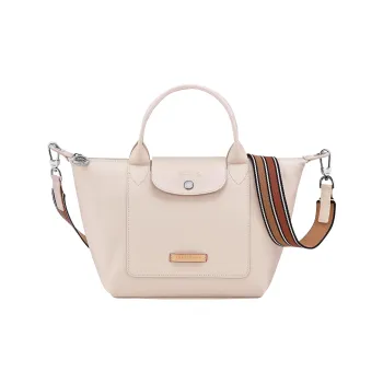 LONGCHAMP Le Pliage Xtra Large Cow Leather Dumpling Bag Shoulder Bag Crossbody Bag Handbag Small Size Women's Ecru