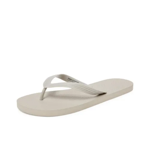 Metersbonwe Quiet Slip Resistant Flip Flops Unisex Gray