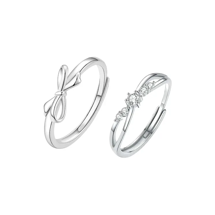 ZHIAIYONGHENG 999 Fine Silver Rings Unisex-11