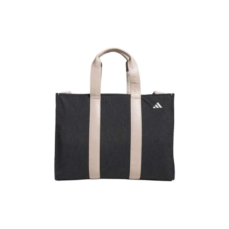 Adidas Polyamide Tote Bag Shopping Bag Shoulder Bag Crossbody Bag Handbag Unisex Black-0