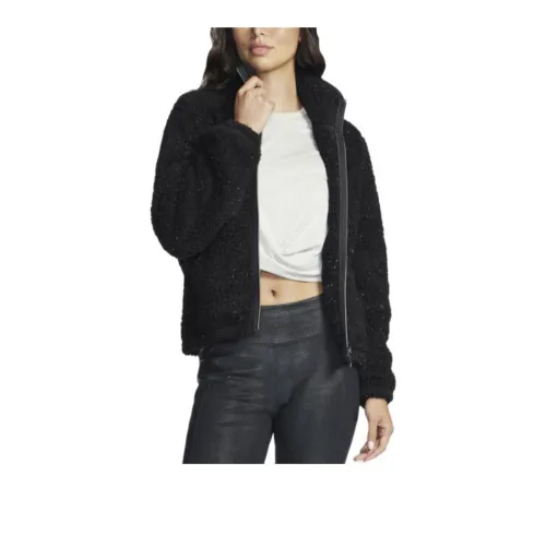 Skechers Velvet-feel Coat Women's Black