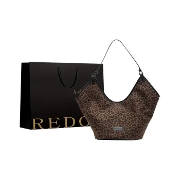 REDOO Suede Tote Bag Shopping Bag Shoulder Bags Women's Brown/Coffee