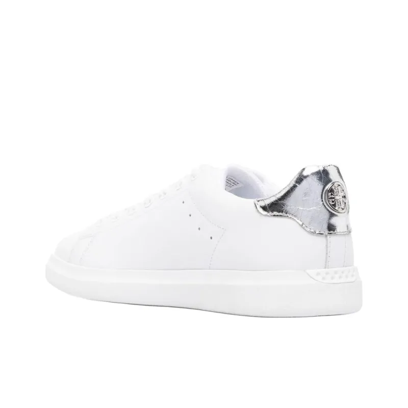 TORY BURCH Stylish Skateboarding Shoes Women's White Silver-3