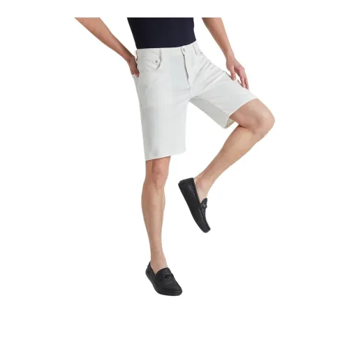 LESS IS MORE Denim Shorts Men's White