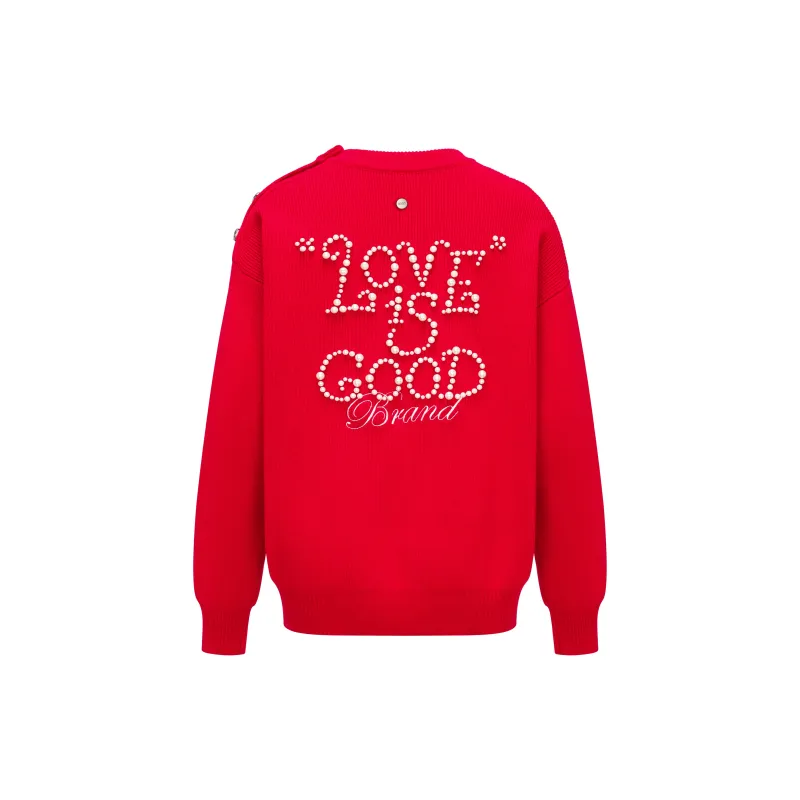 GOOD Sweaters Unisex Red-1