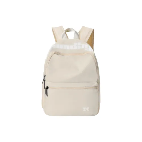 Soundbyte Polyester Backpack Unisex Beige