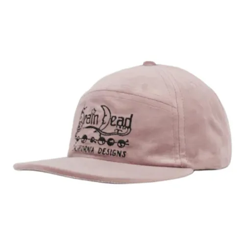 Brain Dead 100% Cotton Baseball Caps Unisex Pink