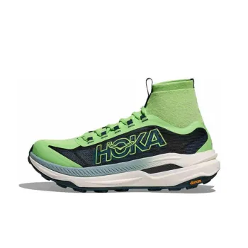HOKA ONE ONE Tecton X Cushioning, Wear Resistant High Top Running Shoes Men's Green