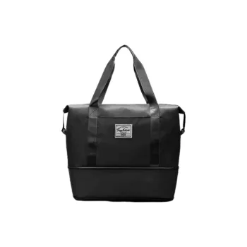 Tonlion Oxford Gym Bag Large Size Unisex Pink/Gray/Black