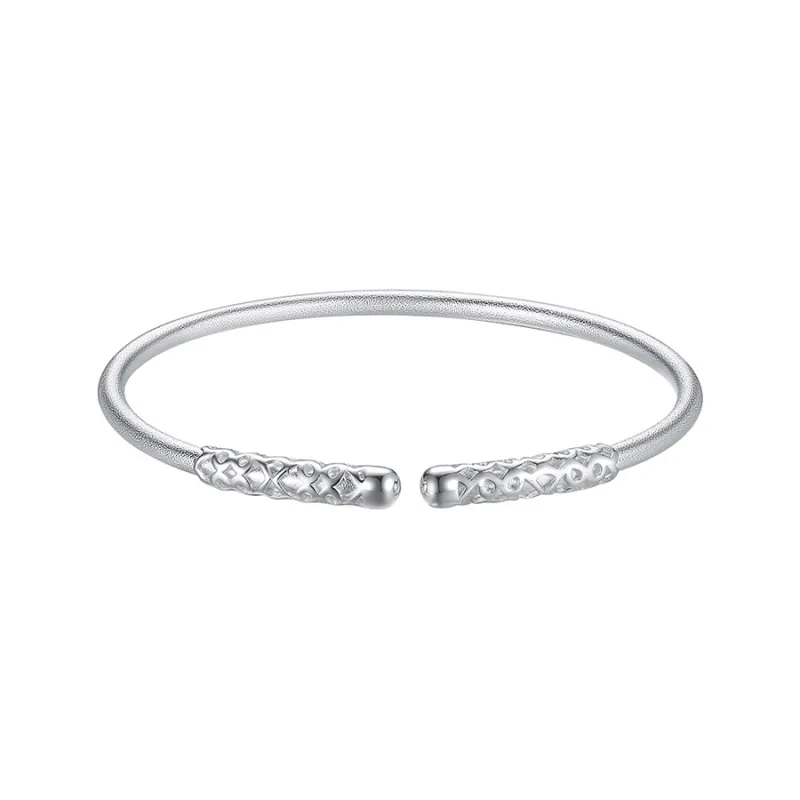QIDUYINSHI S999 Fine Silver Sterling Silver Bracelets Unisex-0