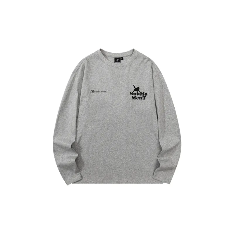 Suamoment T Shirt Spring And Summer Cute Cartoon Casual Loose Fit Long Sleeved T Shirt Unisex-1
