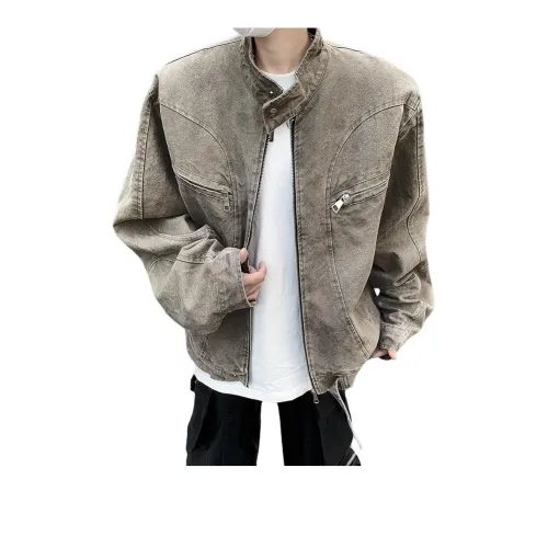 MIIRACER Denim Jacket Unisex Gray