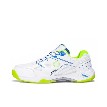 Kinglake Cushioning, Slip Resistant, And Abrasion Resistant Low Top Badminton Shoes Men's White Blue