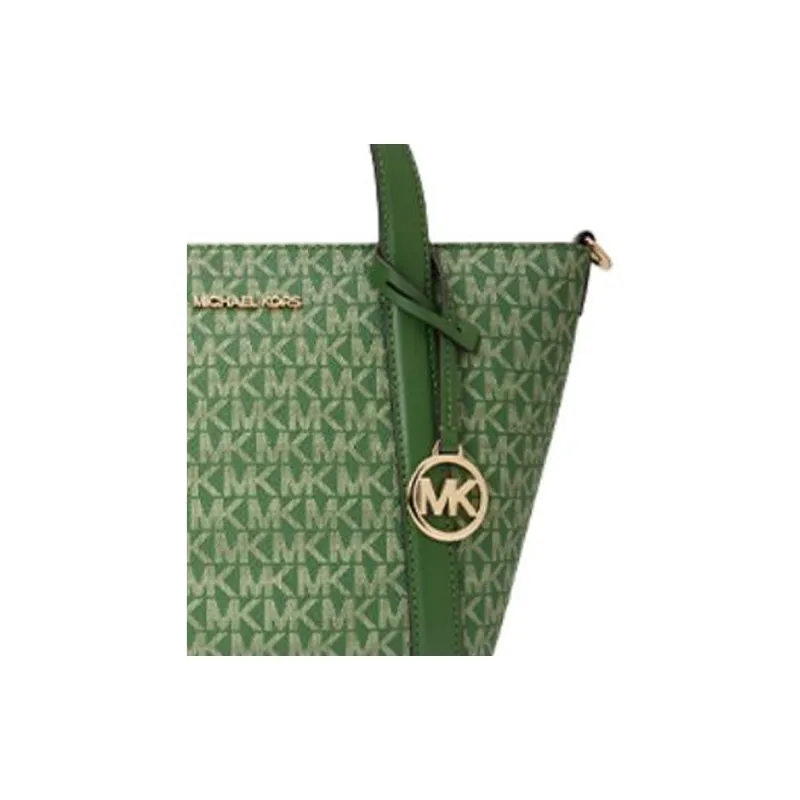 MICHAEL KORS Artificial Leather Tote Bag, Shopping Bag, Shoulder Bag, Crossbody Bag, Handbag Small Size Women's Green-3