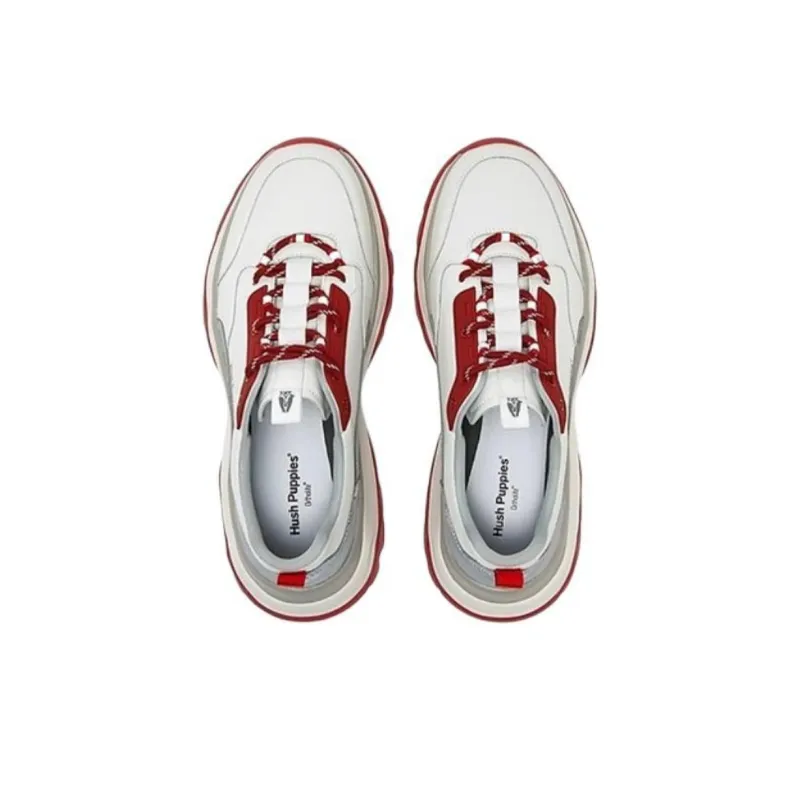 Hush Puppies Slip-Resistant Low-Top Chunky Sneakers Men's Red-2