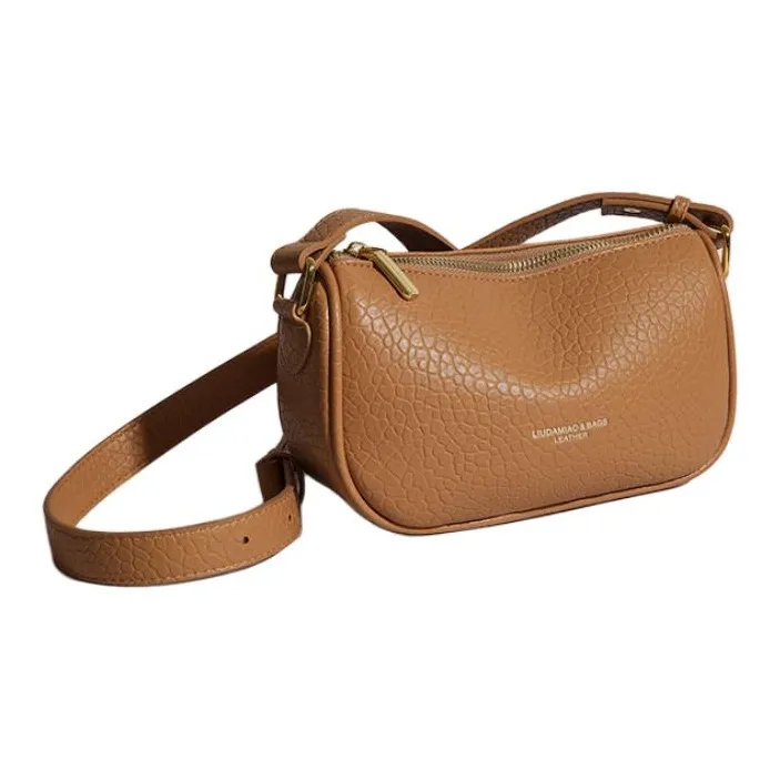 OKEKE Pu Crossbody Bag Shoulder Bag Regular Unisex Dark Brown/Black/Khaki/Light Brown-7