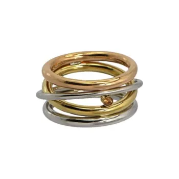 ANARTXY Metal Rings Women's Gold