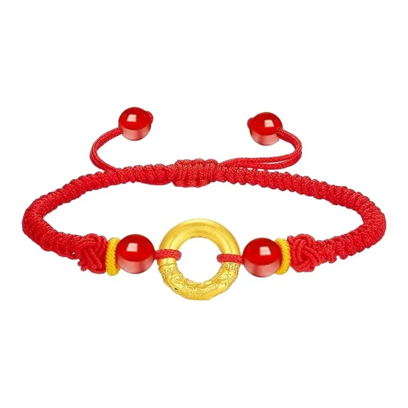 JINYICHENG Solid Gold 999 Fixed Price Gold Bracelet Unisex-4