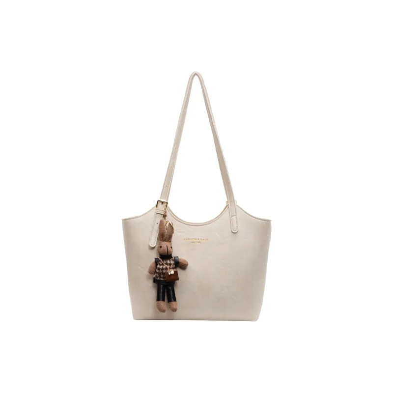 LUVISTRUE PU Tote Bag Shopping Bag Shoulder Bags Regular Women's Coffee/White/Black/Pink-5