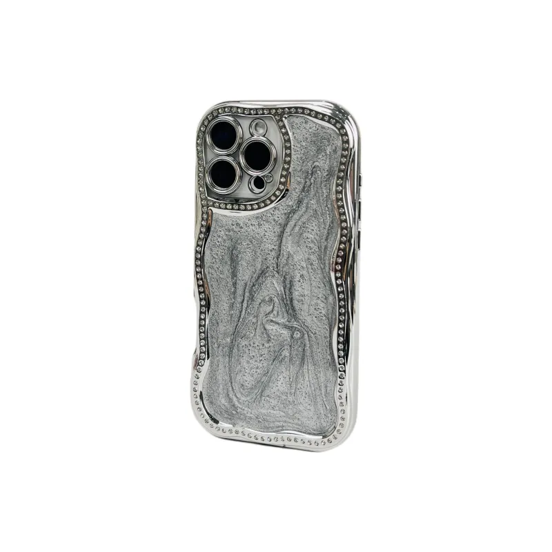Wei Xin Acrylic Material Glue Drip Glitter Phone Cases Compatible With IPhone 16/15 Pro Max/Apple 13/14 Pro/Max-8