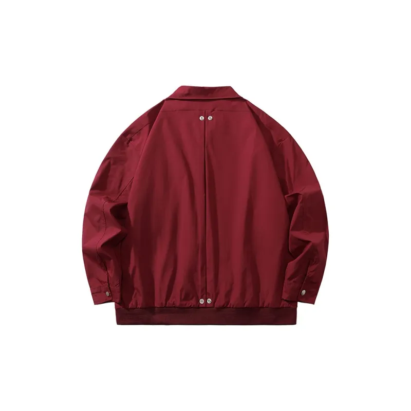 YOSICIL Jackets Coats Unisex Burgundy-1