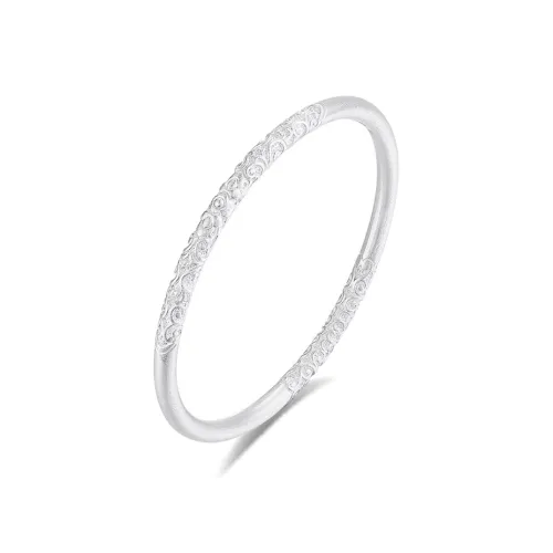 Seven Seven Silver Jewelry S999 Fine Silver Bangles Unisex