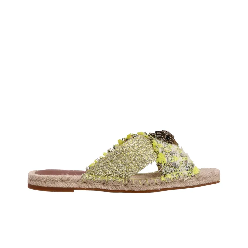 Kurt Geiger London Kensington Slide Slippers Women's Green-1