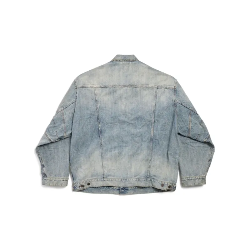 Balenciaga Denim Jacket Men's Blue-1
