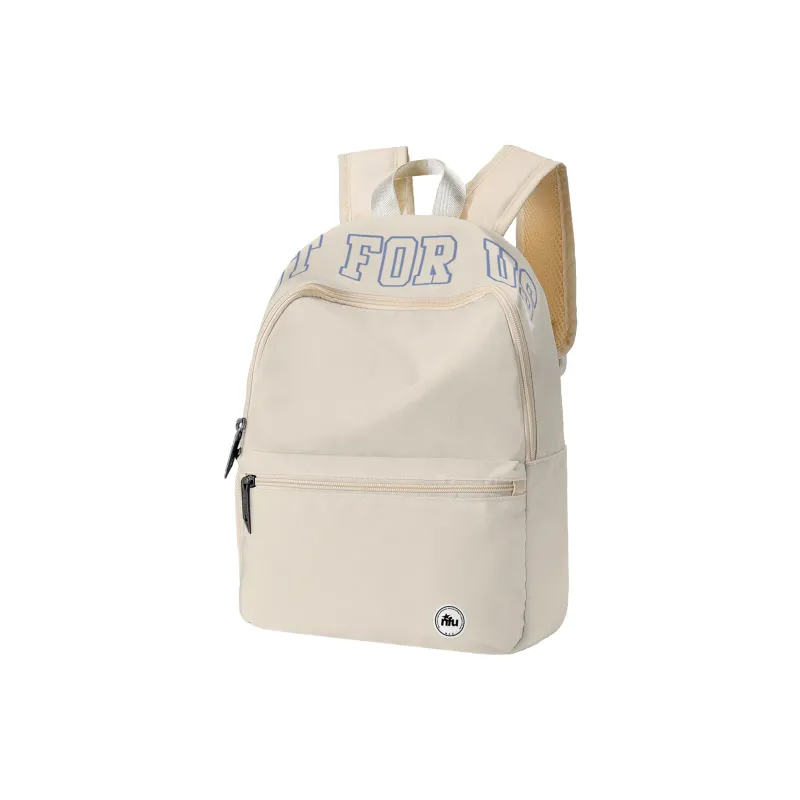 QRST Polyester Backpack Regular Unisex Apricot-1