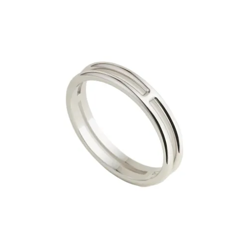 HERMES White Gold Rings Unisex White Gold