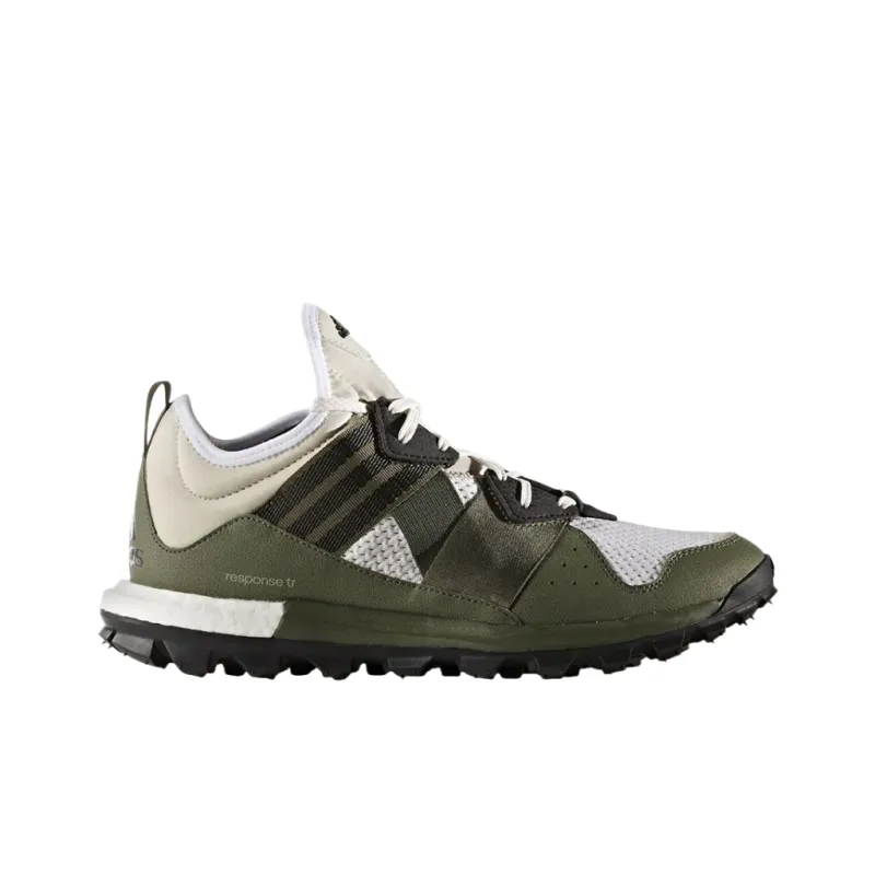 Adidas Response TR Boost Anti Slip Wear Resistant Low Top Casual Running Shoes Unisex Brown Green-1
