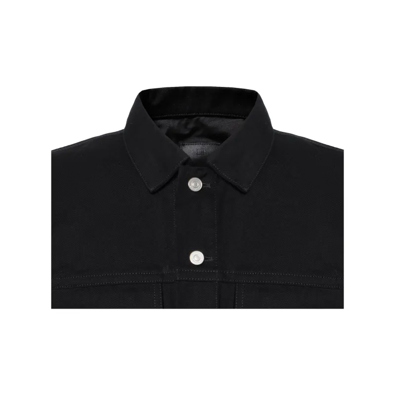 Givenchy Classic Fit 4G Zip And Rivet Denim Jacket-5