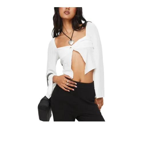 PRINCESS POLLY T-Shirt Women's White/White