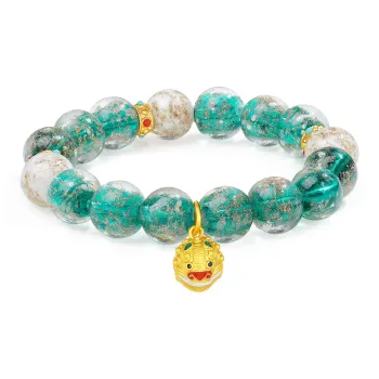 PUTUOSHANWENCHUANG Colored Glaze Bracelets Unisex