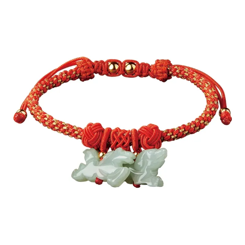 Moonstone Edge Glutinous Jade Jadeite Bracelets Unisex-0