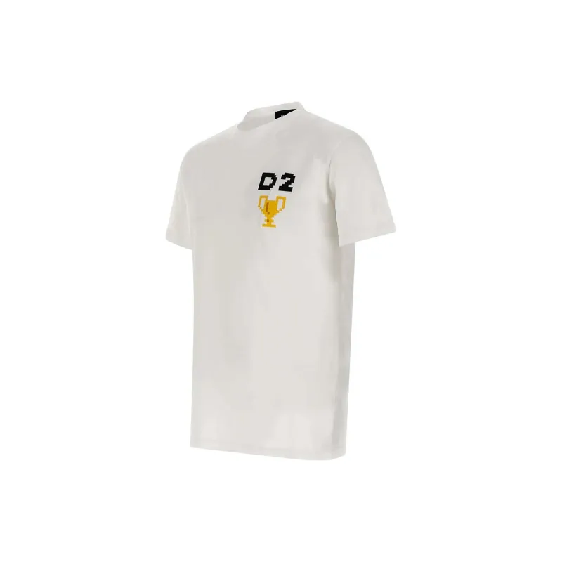 DSQUARED 2 Pixel Printed Crewneck T Shirt-2
