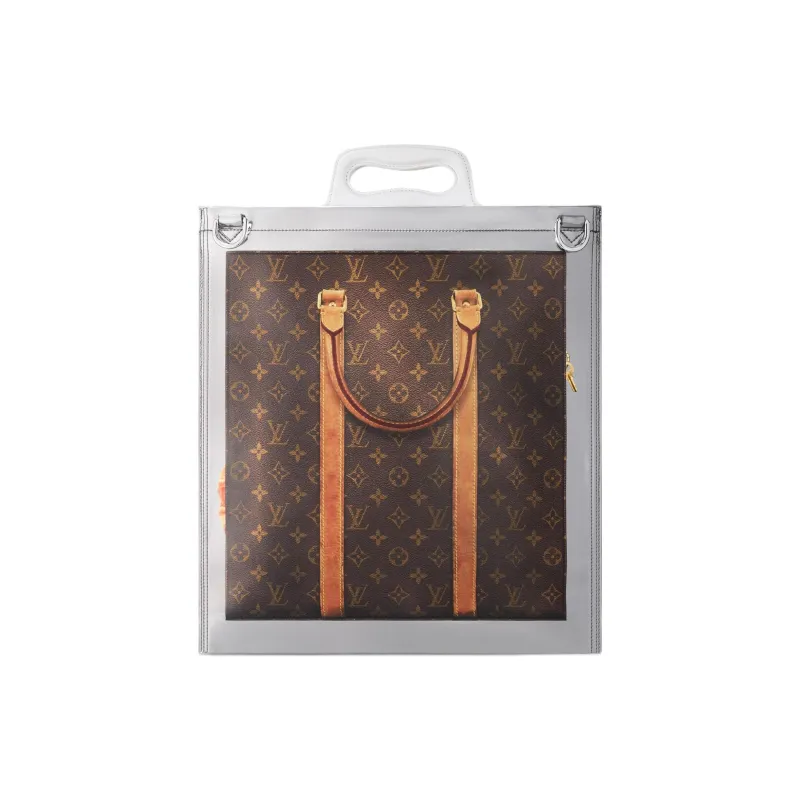 LOUIS VUITTON Freezer Sac Plat Silver-1