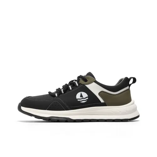 NAVIGARE Small Sailboats Low Top Casual Shoes Men's Black