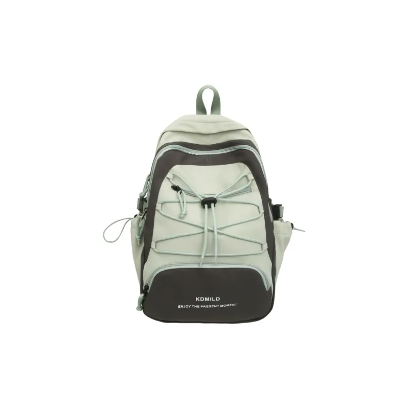 GOBLIN SHARKS 1759 Nylon Backpack Regular Unisex Pink/Black/Light Green/Light Yellow/Dark Gray-9