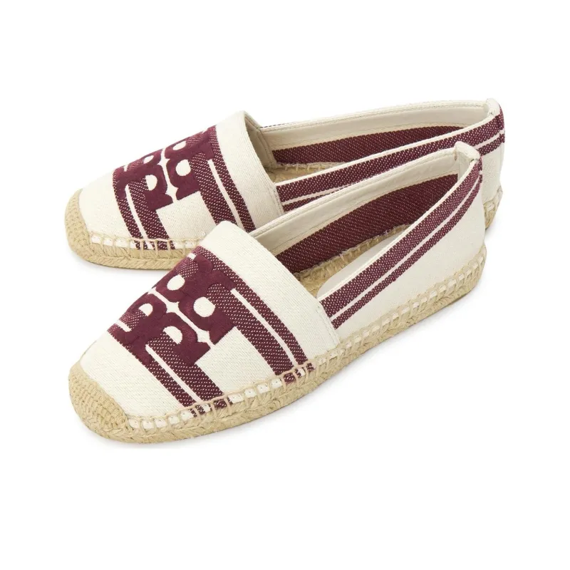 TORY BURCH Logo-embroidered Flat Espadrilles-4