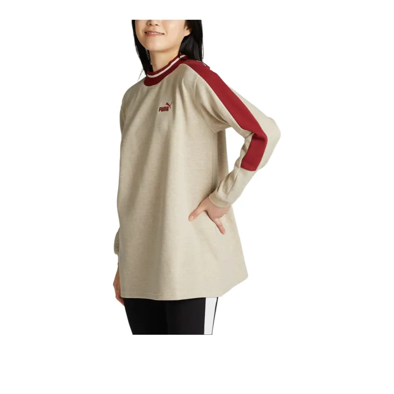 PUMA CORE HERITAGE FW24 Sweatshirt Women's Beige Pink-2