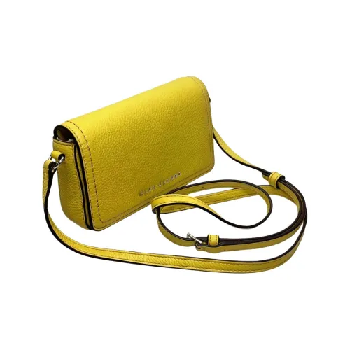 MARC JACOBS Leather Small Square Bag Crossbody Bag Shoulder Bag Women's Yellow