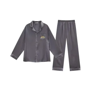 GUKOO x Disney Pajama Set Men's Dark Charcoal Gray
