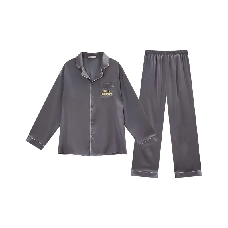GUKOO x Disney Pajama Set Men's Dark Charcoal Gray-0