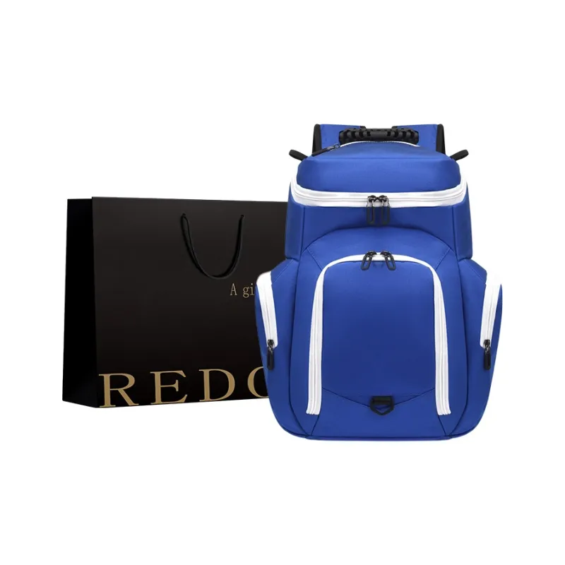 REDOO Oxford Backpack Regular Unisex Royal Blue/Black/Navy Blue/Black & White/Purple & Yellow/Royal Blue & Orange-2