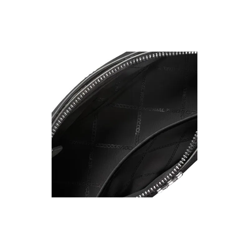 MICHAEL KORS MK Dome Leather Dome Bag, Shoulder Bag, Crossbody Bag Women's Black-3