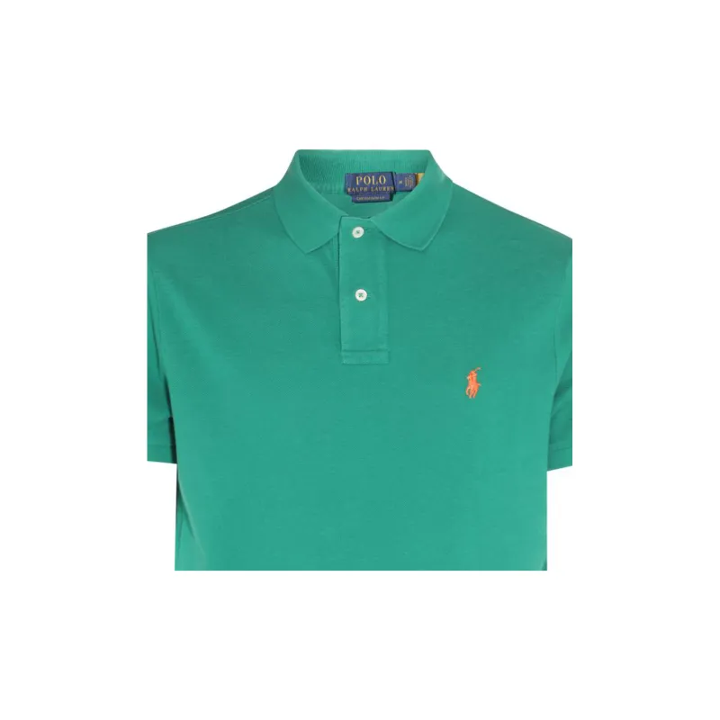 Polo Ralph Lauren Logo Embroidered Straight Hem Polo Shirt-3