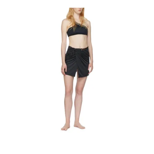 VERSACE Casual Short Skirts Women's Black