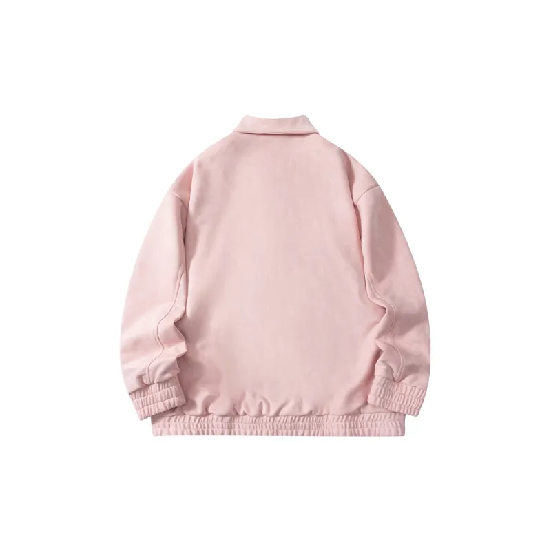 Suamoment Spring American Vintage Casual Couple Coat Top Unisex-4