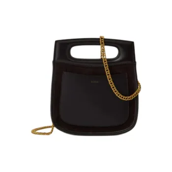 SOEUR Cow Leather One Shoulder Handbags Mini Women's Dark Brown